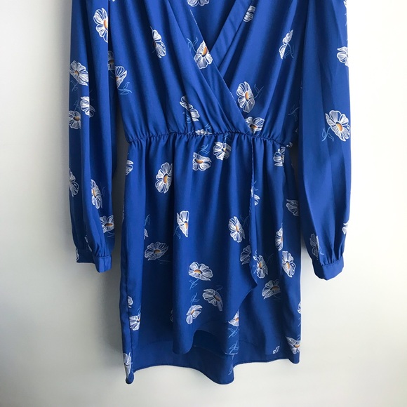 🦋2/$40 SALE🦋 Honey Belle Blue Wrap Dress-S/M - Picture 6 of 8